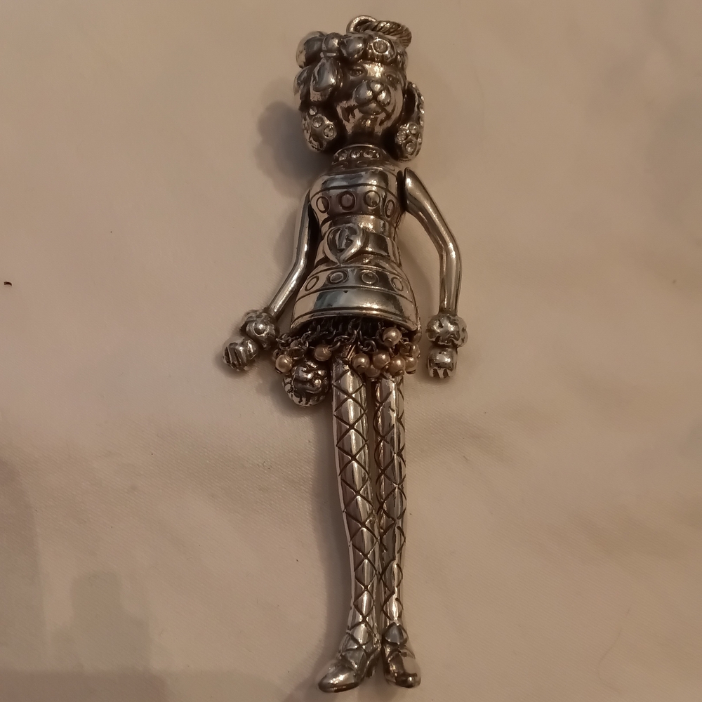 Brighton "Princess" Poodle movable charm or pendant